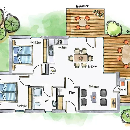 Ferienhaus-unter-den-eichen-e6 Holiday home *