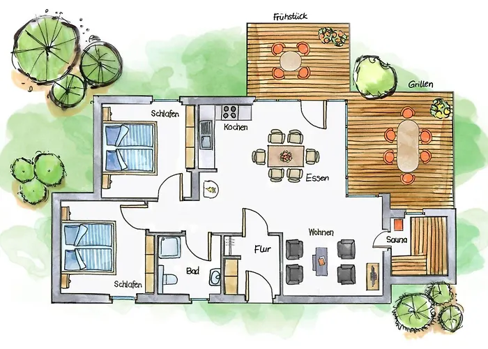 Ferienhaus-unter-den-eichen-e6 Hébergement de vacances *
